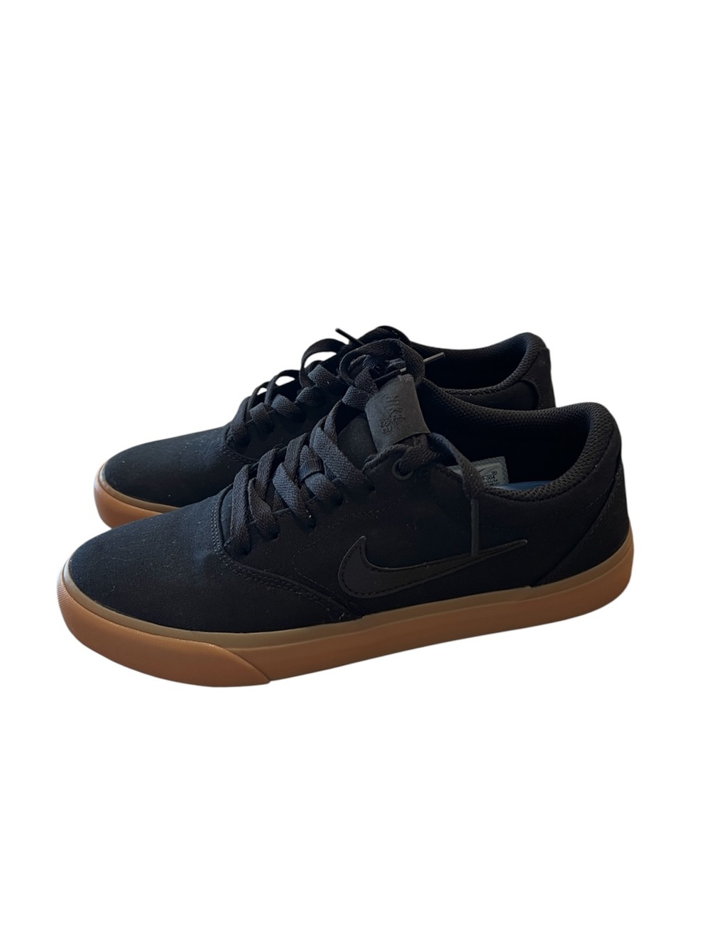 Nike SB Men’s Black Canvas Sneakers with Gum Sole